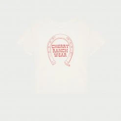 CHERRY Horseshoe Baby Tee (Cream)