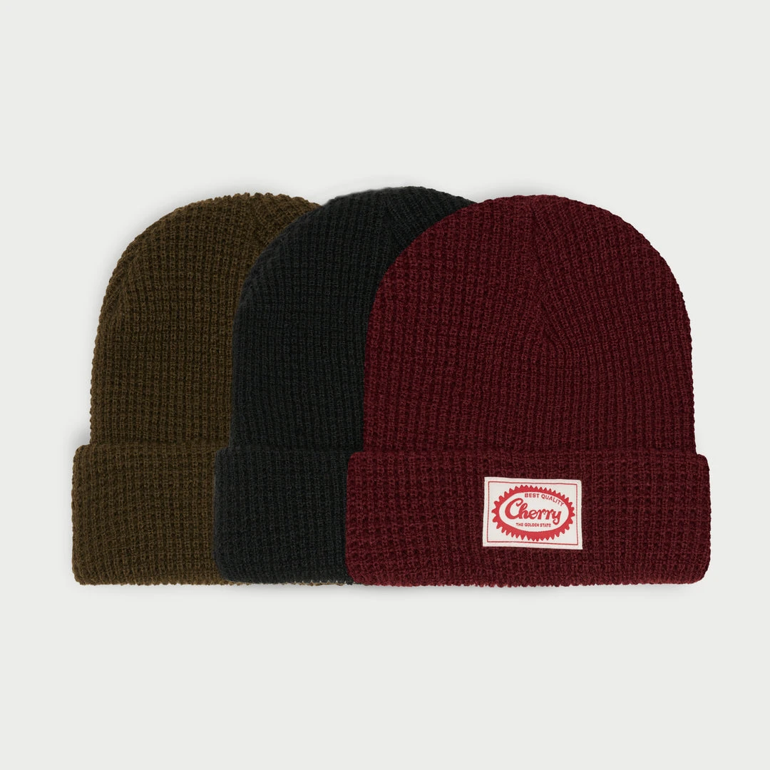 CHERRY "Best Quality" Waffle Beanie 10 CHERRY "Best Quality" Waffle Beanie