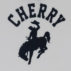 CHERRY Western Ringer Baby Tee (White/Navy) Womens
