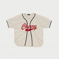 CHERRY Baseball Shirt (Cream) Ready To Wear