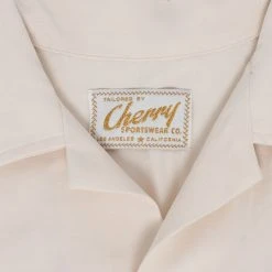 Ready To Wear Cherry Dogs Bowling Shirt (Cream)