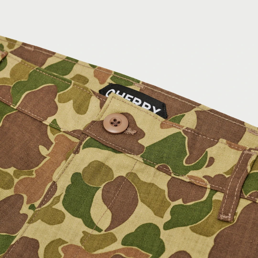 CHERRY Herringbone Duck Camo Pants (Forrest) 6 CHERRY Herringbone Duck Camo Pants (Forrest)
