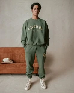 CHERRY Sweatshirts Athletic Crewneck (Heather Grey) 8 CHERRY Sweatshirts Athletic Crewneck (Heather Grey)