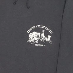 Cherry Valley Ranch Poncho Hoodie (Off Black) Sweatshirts