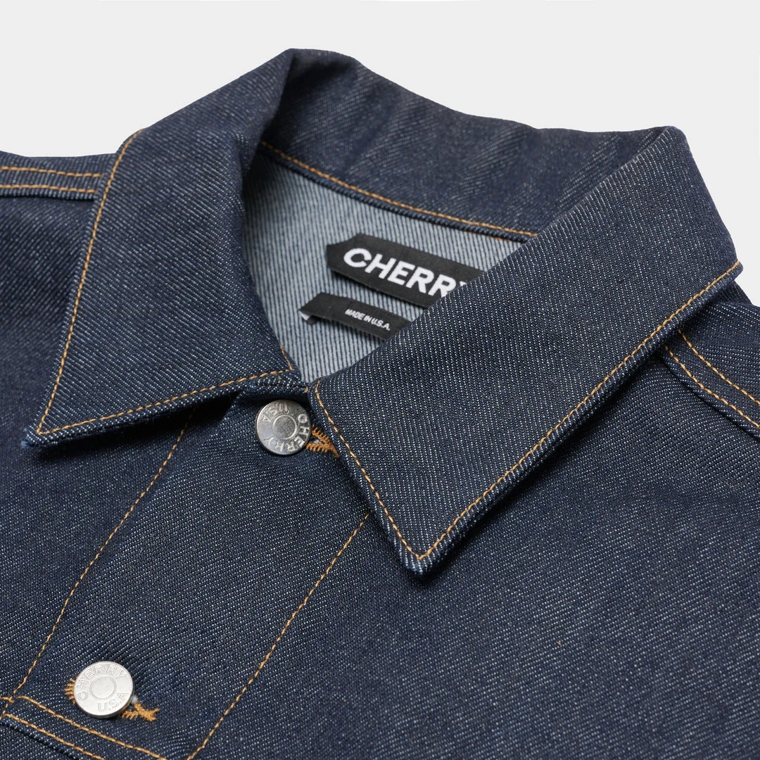 CHERRY Western Denim Jacket (RAW) Ready To Wear CHERRY Western Denim Jacket (RAW) Ready To Wear