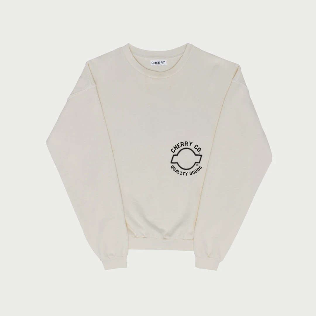 CHERRY Auto Paint Midweight Crewneck (Cream) Sweatshirts 4 CHERRY Auto Paint Midweight Crewneck (Cream) Sweatshirts