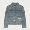 CHERRY Denim Paint Jacket (CL2 Wash) Ready To Wear 1 CHERRY Denim Paint Jacket (CL2 Wash) Ready To Wear