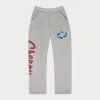 CHERRY Emblem Relaxed Midweight Sweatpants (Heather Grey) 1 CHERRY Emblem Relaxed Midweight Sweatpants (Heather Grey)