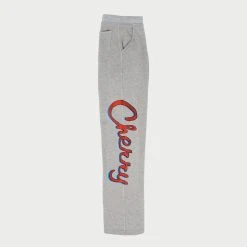 CHERRY Emblem Relaxed Midweight Sweatpants (Heather Grey) 5 CHERRY Emblem Relaxed Midweight Sweatpants (Heather Grey)