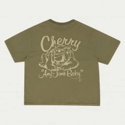 CHERRY Tees & Longsleeves Bull Dog Boxy T-Shirt (Thyme)