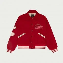 CHERRY Ready To Wear Hi-Performance Varsity Jacket (Red)