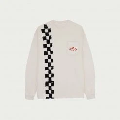 CHERRY Hi Performance L/S Pocket Tee (Cream) Tees & Longsleeves