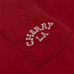 CHERRY Hi Performance L/S Pocket Tee (Cardinal) Tees & Longsleeves