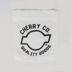 CHERRY Emblem Pocket T-Shirt (Cream)