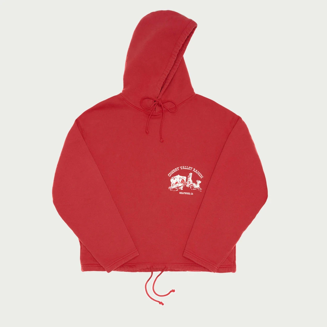 Cherry Valley Ranch Poncho Hoodie (Cardinal) 4 Cherry Valley Ranch Poncho Hoodie (Cardinal)