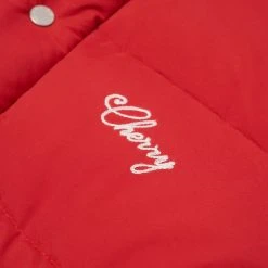 CHERRY Western Puffer Jacket (Red)
