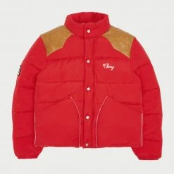 CHERRY Western Puffer Jacket (Red)