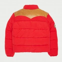 CHERRY Western Puffer Jacket (Red)