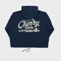 CHERRY Sunrise Poncho Hoodie (Navy)