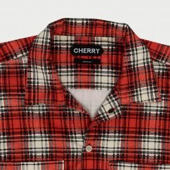 Archive Printed Plaid Shirt (Red)