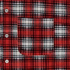 Archive Printed Plaid Shirt (Red)