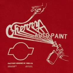 CHERRY Sweatshirts Auto Paint Midweight Crewneck (Chilli) 10 CHERRY Sweatshirts Auto Paint Midweight Crewneck (Chilli)