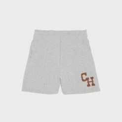 CHERRY Athletic Sweatshorts (Heather Grey)