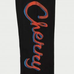 CHERRY Emblem Relaxed Midweight Sweatpants (Faded Black)