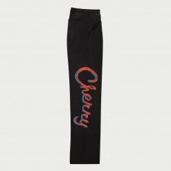 CHERRY Emblem Relaxed Midweight Sweatpants (Faded Black)