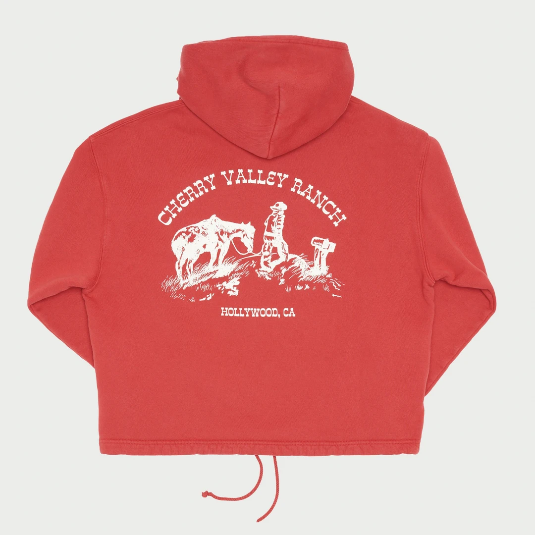 Cherry Valley Ranch Poncho Hoodie (Cardinal) 3 Cherry Valley Ranch Poncho Hoodie (Cardinal)
