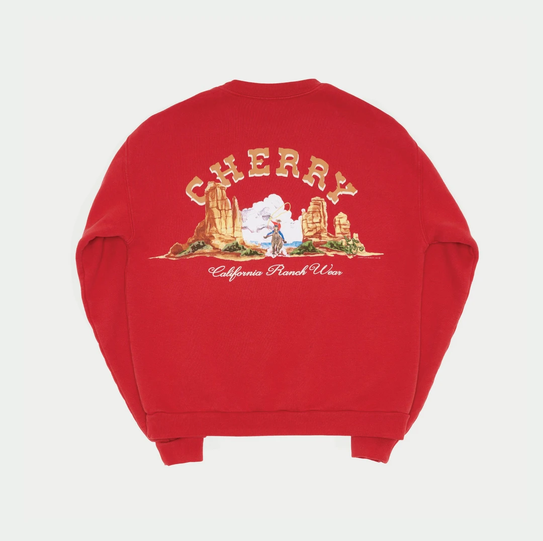 CHERRY Ranchwear Crewneck (Cardinal) Sweatshirts 3 CHERRY Ranchwear Crewneck (Cardinal) Sweatshirts