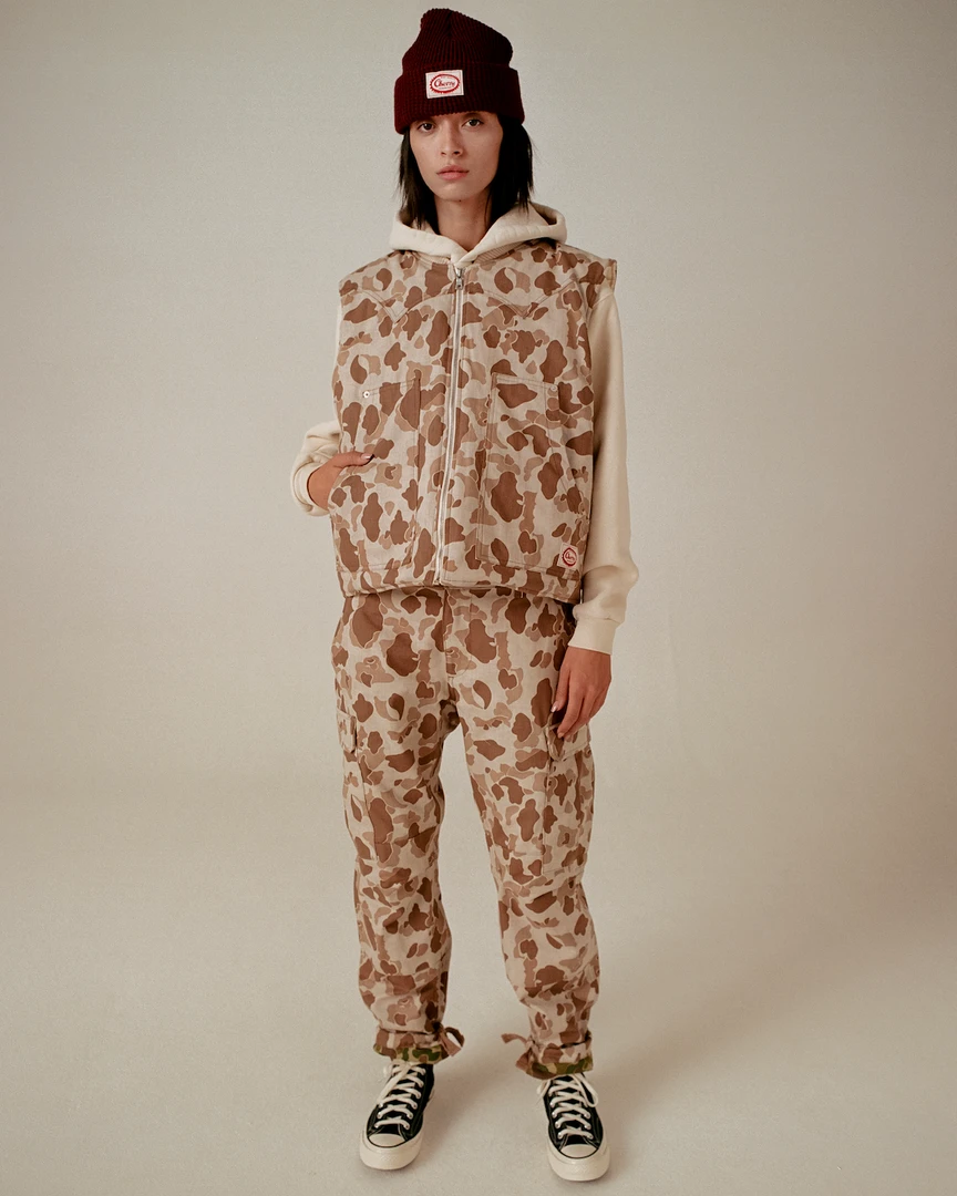 CHERRY Herringbone Duck Camo Pants (Sand) 8 CHERRY Herringbone Duck Camo Pants (Sand)