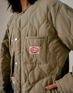 CHERRY Quilted Shell Jacket (Sage)