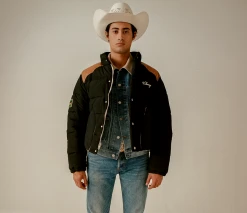 CHERRY Western Puffer Jacket (Red)