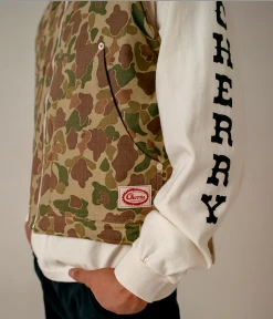 CHERRY Herringbone Duck Camo Vest (Sand)