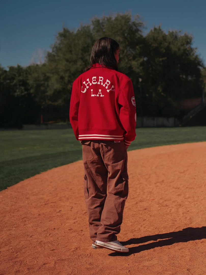 CHERRY Ready To Wear Hi-Performance Varsity Jacket (Red) CHERRY Ready To Wear Hi-Performance Varsity Jacket (Red)