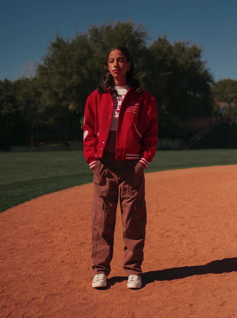 CHERRY Ready To Wear Hi-Performance Varsity Jacket (Red) CHERRY Ready To Wear Hi-Performance Varsity Jacket (Red)