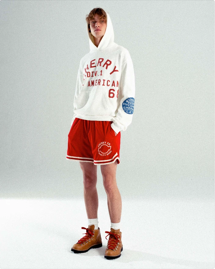 CHERRY Sweatshirts All American Midweight Hoodie (Cream) CHERRY Sweatshirts All American Midweight Hoodie (Cream)