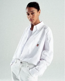 CHERRY Big Oxford Shirt (White) Ready To Wear