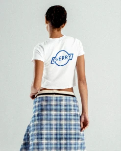 CHERRY Joyride Baby Tee (White)