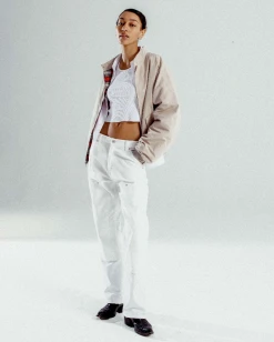 CHERRY Double Knee Painter Pants(Cream)