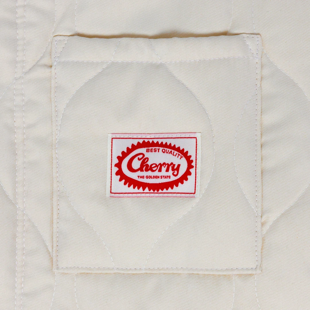 CHERRY Quilted Shell Jacket (Ivory) Ready To Wear CHERRY Quilted Shell Jacket (Ivory) Ready To Wear