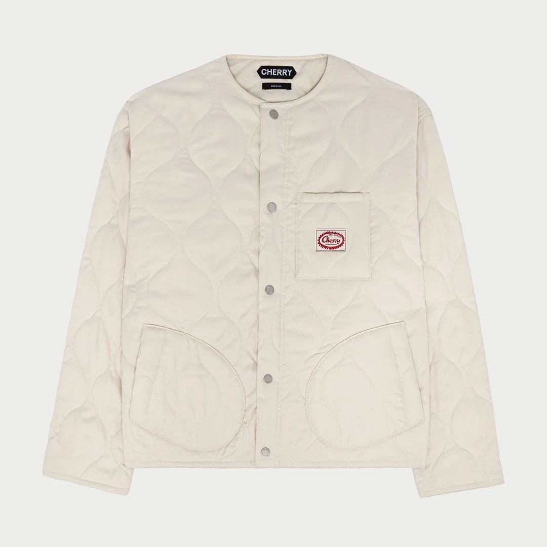 CHERRY Quilted Shell Jacket (Ivory) Ready To Wear CHERRY Quilted Shell Jacket (Ivory) Ready To Wear