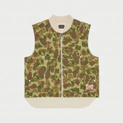 CHERRY Herringbone Duck Camo Vest (Forrest) Ready To Wear