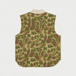 CHERRY Herringbone Duck Camo Vest (Forrest) Ready To Wear