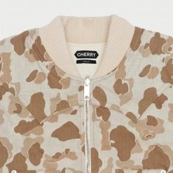 CHERRY Herringbone Duck Camo Vest (Sand)