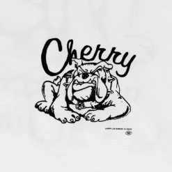 CHERRY Bull Dog Boxy T-Shirt (White) Tees & Longsleeves