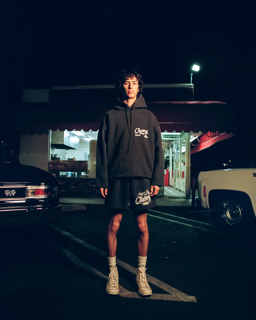 CHERRY Sunrise Poncho Hoodie (Navy) CHERRY Sunrise Poncho Hoodie (Navy)